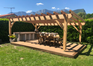 Photo d'un pergolas en bois