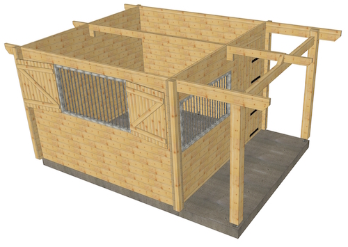 TIMBER HORSE STALL